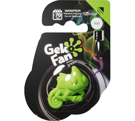 Ароматизатор Wisper GEKO FAN GREEN WGFGR