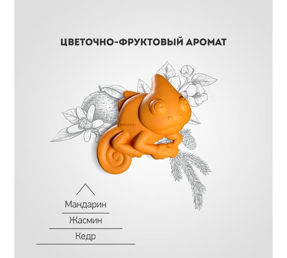 Ароматизатор Wisper GEKO FAN ORANGE WGFOR