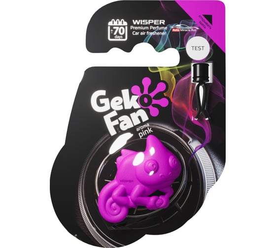Ароматизатор Wisper GEKO FAN PINK WGFPI 1