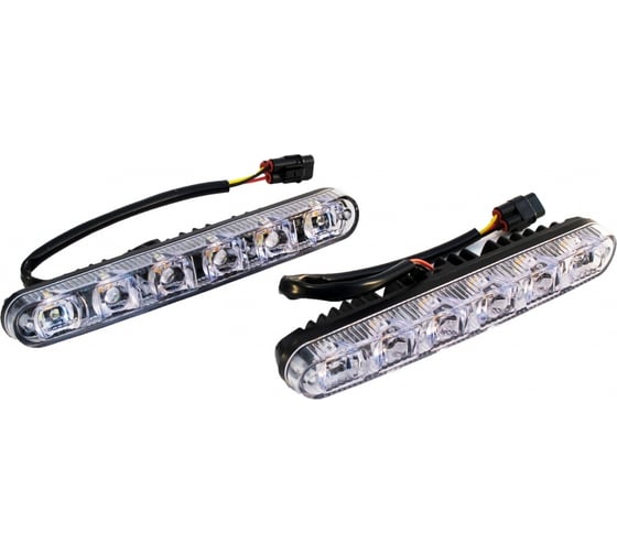 Ходовые огни Вымпел DRL-HP-X6, мет. корп. 6 диод. бегущая строка 5177 1