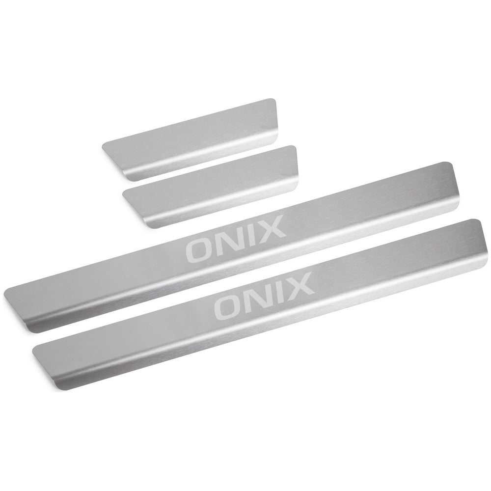 Накладка порога Onix 2022 (салона 4шт, нержавейка) Rival