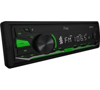 Автомагнитола FIVE 1din, зеленая, Bluetooth, USB, AUX, SD, FM F20G