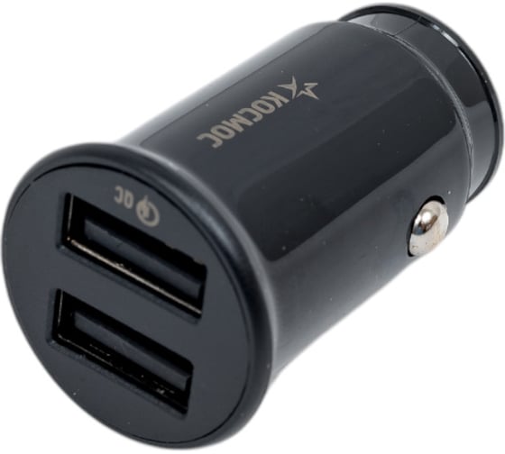 Зарядное устройство от прикуривателя автомобиля КОСМОС 2хUSB 18Вт KCCH18WUSB2