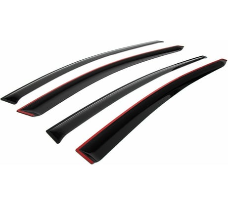 Дефлекторы окон Rival Premium для Hyundai Elantra VI AD седан 2016-2020, листовой ПММА, 4 шт., 32301002