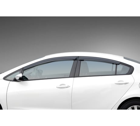 Дефлекторы окон Rival Premium для Kia Cerato III седан 2013-2018/Cerato III Classic седан 2018-н.в., листовой ПММА, 4 шт., 32802001