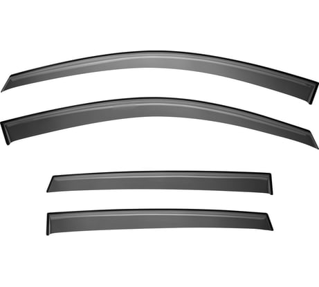 Дефлекторы окон Rival Premium для Renault Sandero II 2014-н.в. листовой ПММА, 4 шт., 34703001