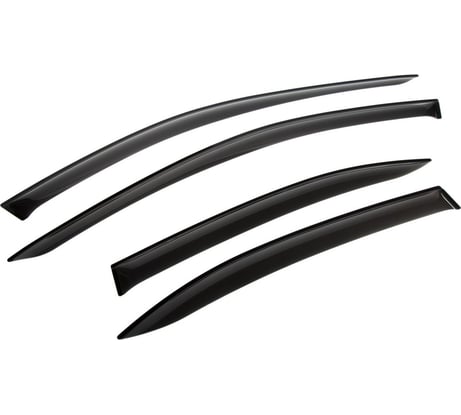 Дефлекторы окон Rival Premium для Skoda Octavia A7 лифтбек 2013-2019, листовой ПММА, 4 шт., 35101001