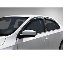 Дефлекторы окон Rival Premium для Skoda Rapid I, II лифтбек 2013-2020 2020-н.в./Volkswagen Polo VI лифтбек 2020-н.в., листовой ПММА, 4 шт., 35102001