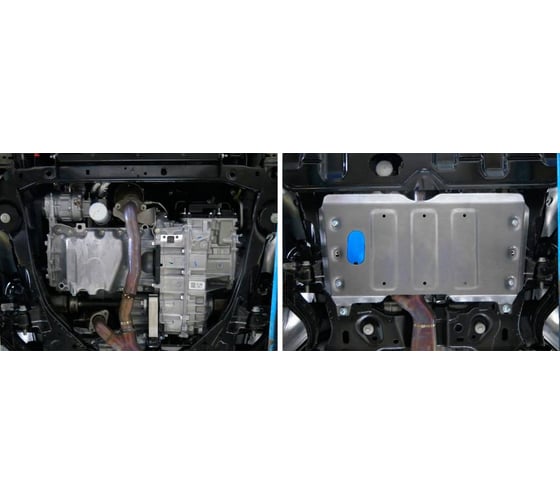 Защита картера и КПП Rival для Ford Explorer 2014-н.в, алюминий 4 мм 333.1848.1