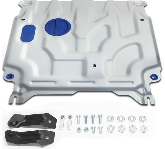 Защита картера и КПП Rival для Hyundai Solaris/Kia Rio, алюминий, 3 мм 333.2369.1