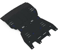 Защита картера и КПП Rival для Porsche Macan 2014-н.в, алюминий 4 мм 333.4605.2