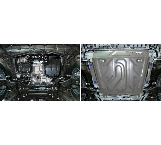 Защита картера и КПП Rival для Toyota Rav4 2010-2013/2013-2015/2015-н.в, алюминий, 4 мм 333.5769.1