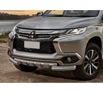 Защита переднего бампера для Mitsubishi Pajero Sport 2016-, Rival R.4012.004