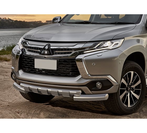 Защита переднего бампера для Mitsubishi Pajero Sport 2016-, Rival R.4012.004