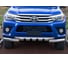 Защита переднего бампера Rival d76+d57 с пр.ЗК, для Toyota Hilux кроме Exclusive 2015-2018 г.в./Hilux кроме BlackOnyx 2020-н.в., нержавеющая сталь R.5716.003 1