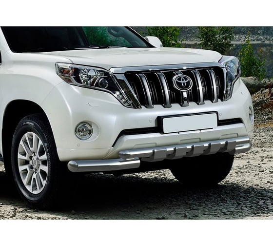 Защита переднего бампера для Toyota Land Cruiser Prado 150 2009-2013-2017, Rival R.5704.034 1