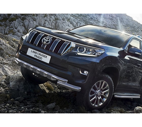 Защита переднего бампера для Toyota Land Cruiser Prado 150 2017- Rival R.5721.010