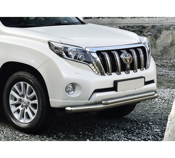 Защита переднего бампера d76+d57 для Toyota Land Cruiser Prado 150 2009-2013-2017, Rival R.5704.007