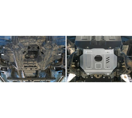 Защита радиатора и картера Rival для Toyota Fortuner 4WD 2017-н.в./Hilux 4WD 2015-н.в 3.9502.1