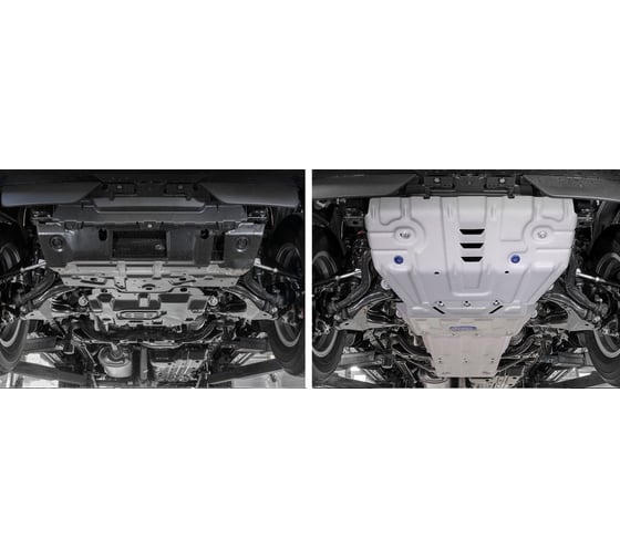 Защита радиатора, картера, КПП и РК Rival для Lexus GX 460, алюминий, 4 мм K333.9516.1