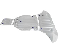 Защита радиатора, картера, КПП и РК для Volkswagen Touareg 4WD 2018-н.в, алюминий 4 мм, Rival K333.5863.1