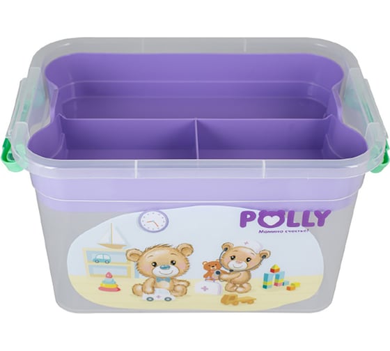 Контейнер для детской аптечки с вкладышем Полимербыт POLLY 6.5 л 438992000
