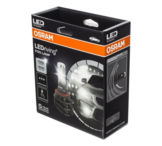 Автолампа, 2шт. OSRAM H11,H8,H16 LED LEDriving FOG LAMP 6000K 12V, 1 66220CW