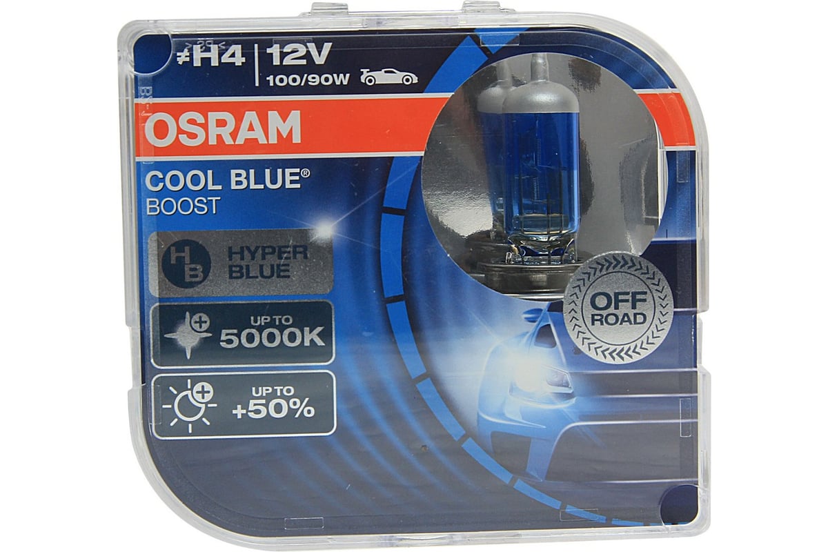 2 . OSRAM H4 100 90 P43t 50 COOL BLUE