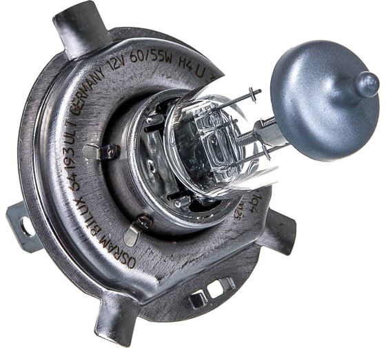 Автолампа, евробокс, 2шт. OSRAM H4 60/55 P43t-38 ULTRA LIFE 12V /1/10 64193ULT-HCB