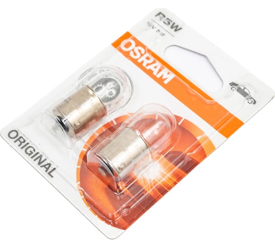 Автолампа Osram R5W BA15s, 2шт 12V ,1,10 5007-2BL