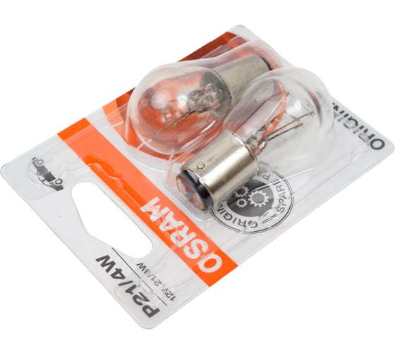 Автолампа OSRAM P21/4W BAZ15d, 2шт 12V ,1,10 7225-2BL