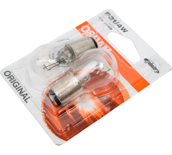 Автолампа OSRAM P21/4W BAZ15d, 2шт 12V ,1,10 7225-2BL