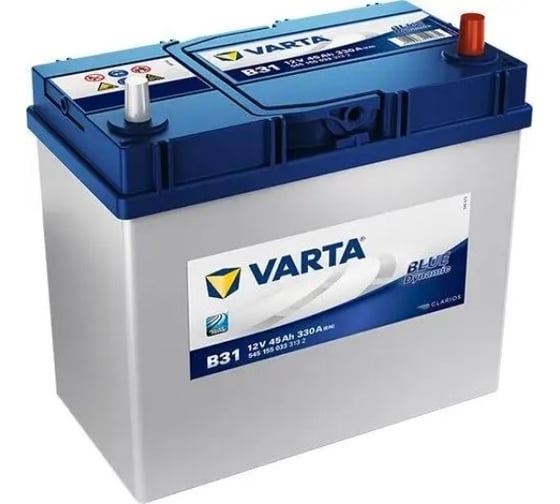 Аккумулятор VARTA Blue Dynamic 6СТ-45.0  яп.ст/тонк. кл. 545155033