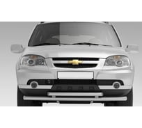 Защита переднего бампера PT Group двойная Ø63/51мм ИСКРА (ППК) LADA Niva Travel 2021-/ LADA Niva 2020-/ CHEVR, LNV330201