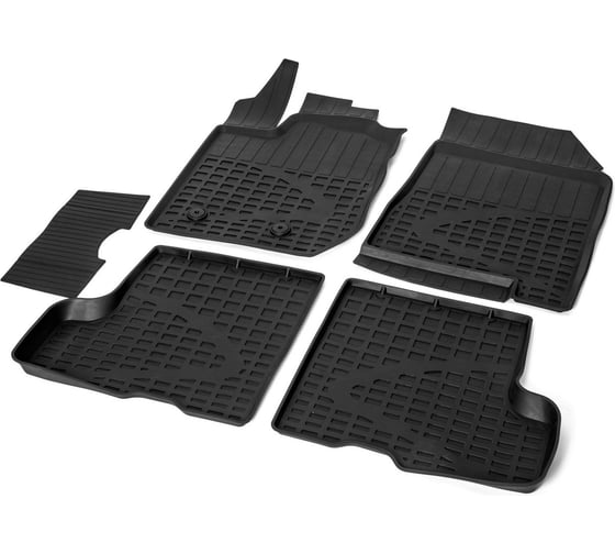 Литьевые коврики салона Rival для Lada Xray 2016-н.в, 5 шт. 66007002 1