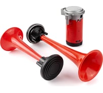 Звуковой воздушный сигнал 2 рожк.,со встроен. компрессором, 12 V AUTOVIRAZH AV-016020