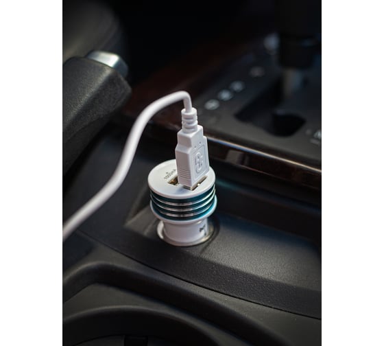 Разветвитель прикуривателя (зарядное устройство) 2 USB /12/24V AUTOVIRAZH AV-4027