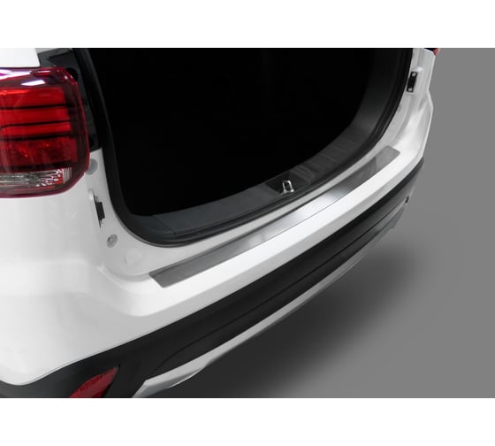 Накладка на задний бампер Rival для Mitsubishi Outlander 2015-н.в, нерж. сталь, 1 шт. NB.4006.1
