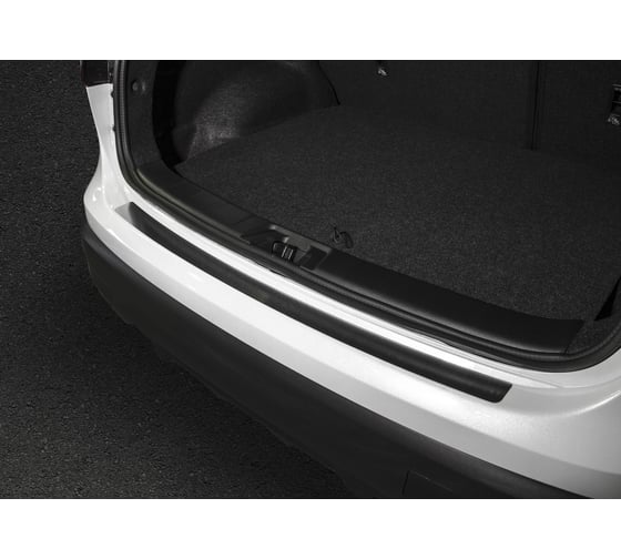 Накладка на задний бампер Rival для Nissan Qashqai 2014-н.в., нержавеющая сталь, 1 шт. NB.4106.1