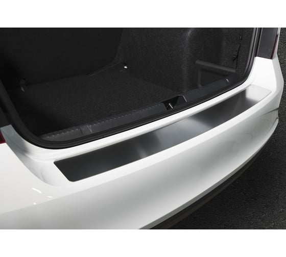 Накладка на задний бампер Rival для Skoda Rapid 2014-н.в, нерж. сталь, 1 шт. NB.5104.1