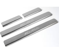 Накладки на пороги Rival для Ford Kuga 2013-2016 2016-н.в, нерж. сталь, 4 шт. NP.1806.3