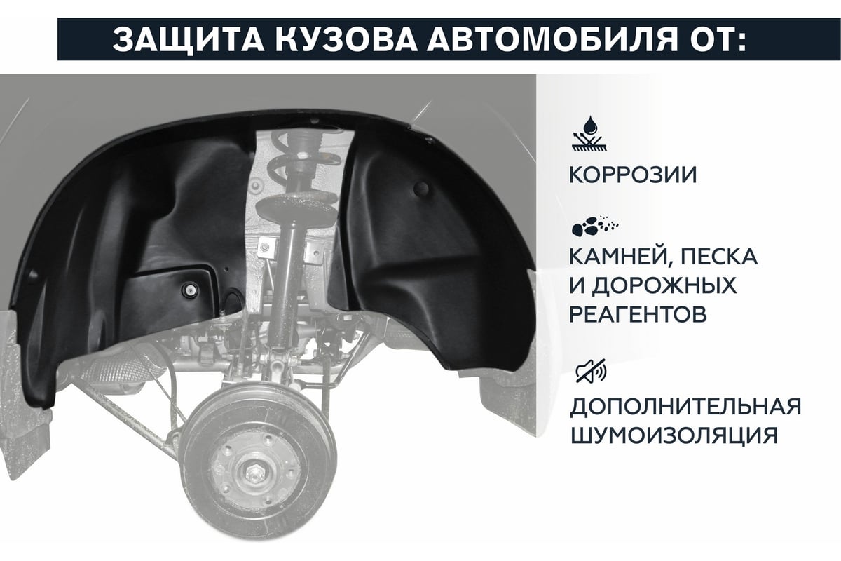 Подкрылок Rival задний правый для Renault Logan 2014-, 44702002 - выгодная  цена, отзывы, характеристики, фото - купить в Москве и РФ