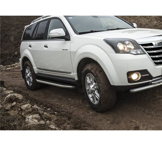 Пороги алюминиевые Rival Premium для DW Hower H3 V - 2.0 ,173 см, 2 шт A173ALP.2001.4
