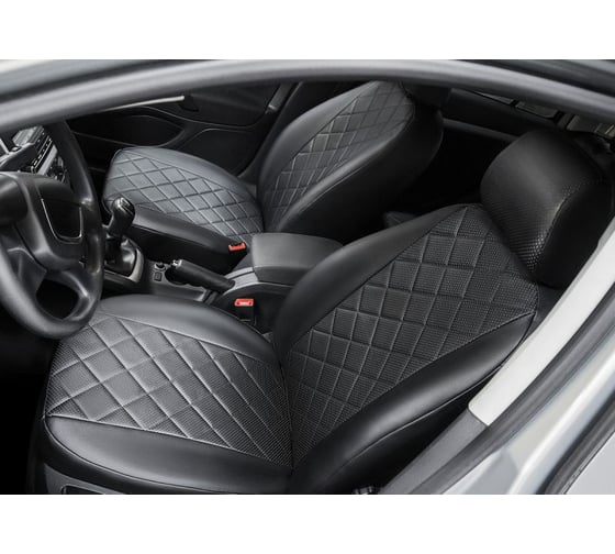 Авточехлы Rival Ромб (40/60) Lada Vesta SD, SW 15-/Vesta Cross SW 17- (без зад.подл.), SC.6002.2