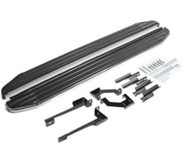 Пороги "Premium" Rival для Hyundai Creta 2016-2020 2020-н.в., 173 см, 2 шт., алюминий, A173ALP.2310.1