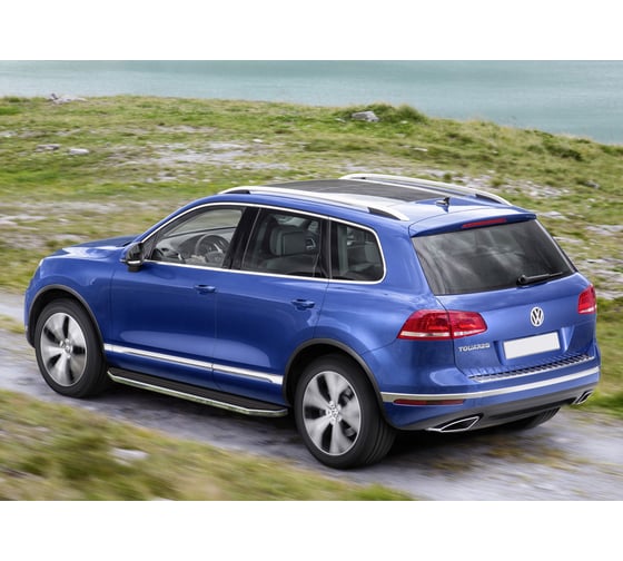 Пороги на автомобиль Rival Premium Volkswagen Touareg II 2010-2018, 193 см, 2 шт. A193ALP.5801.3