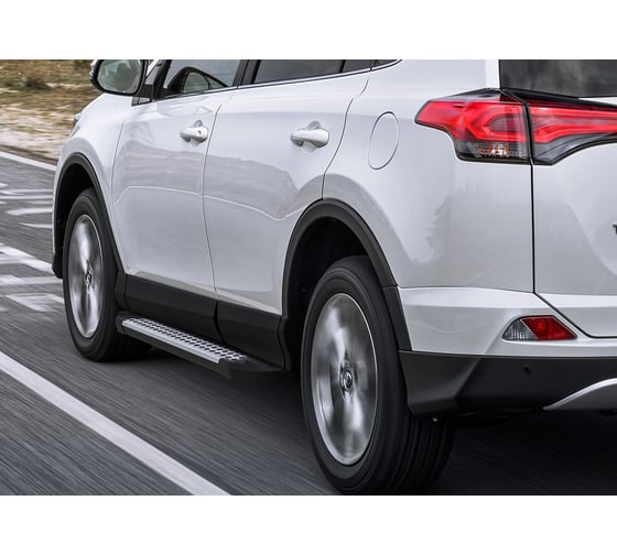 Алюминиевые пороги Bmw-Style круги Rival для Toyota Rav4 IV (CA40) 2013-2015, 173 см, 2 шт D173AL.5705.3