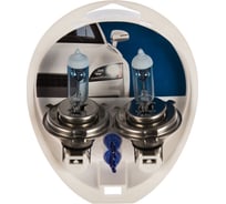 Автолампа, 2шт.+2шт. PHILIPS H4 60/55 P43t-38 WHITE VISION 4300K W5W 12V /1/10 12342WHVSM