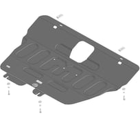 Защита MOTODOR стальная 2 мм, Д, КПП Jetour Dashing 79010