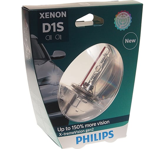 Автолампа PHILIPS D1S 35 PK32d-2+150% XENON X-TREME VISION gen2 4800K 85V, 1, 2 85415XV2S1